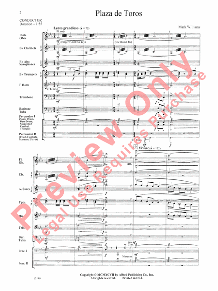 Plaza de Toros Plaza de Toros Concert Band scores gallery preview page 3