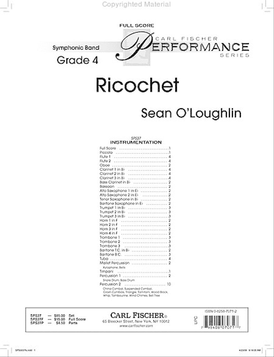 Ricochet Concert Band scores gallery preview page 2