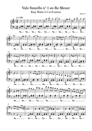 Easy Waltz nº1 in D minor