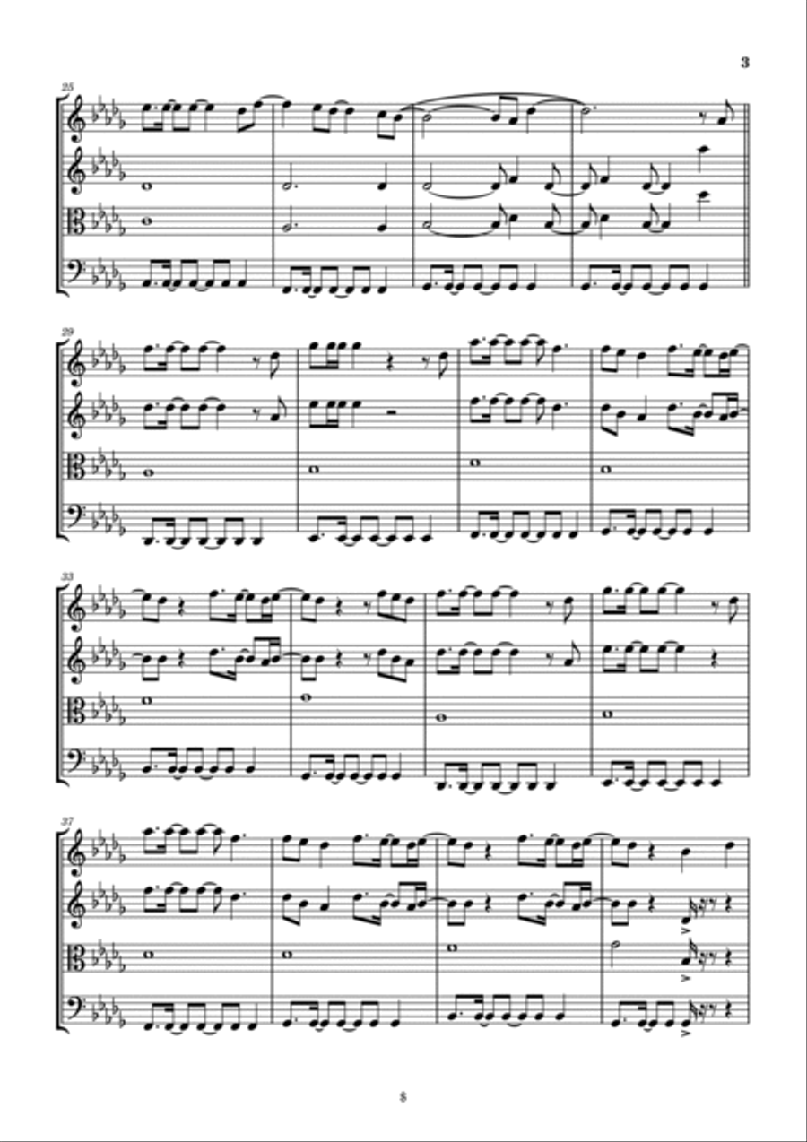 I Thank God String Quartet scores gallery preview page 4