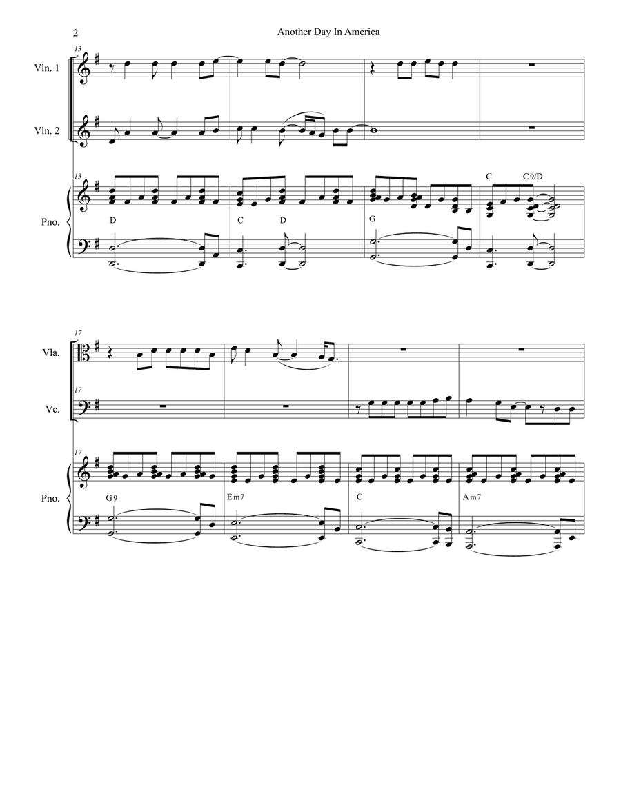 Another Day In America Another Day In America Piano Quintet scores gallery preview page 2