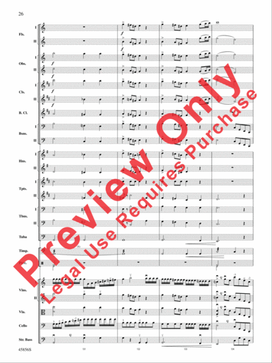 Academic Festival Overture, Op. 80 Full Orchestra scores gallery preview page 26