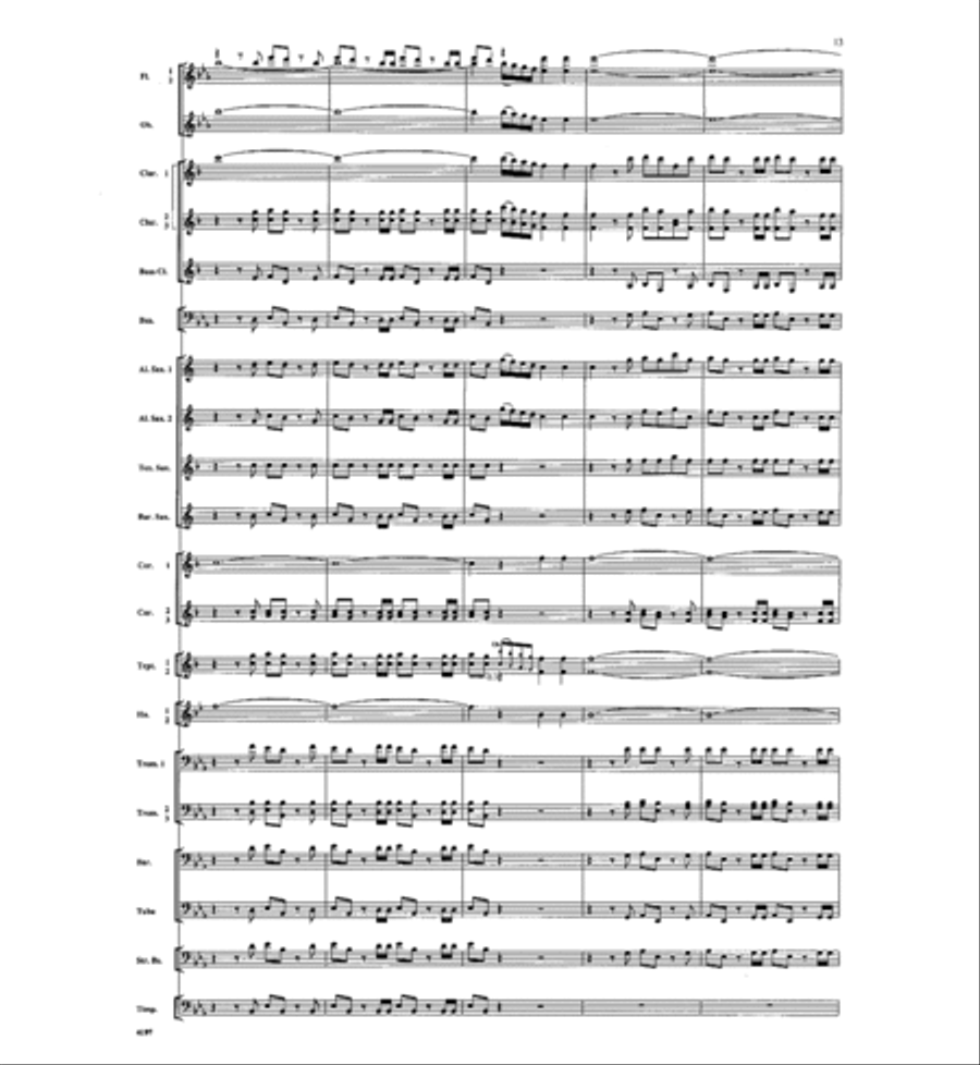 Hallelujah Chorus Hallelujah Chorus Concert Band scores gallery preview page 13