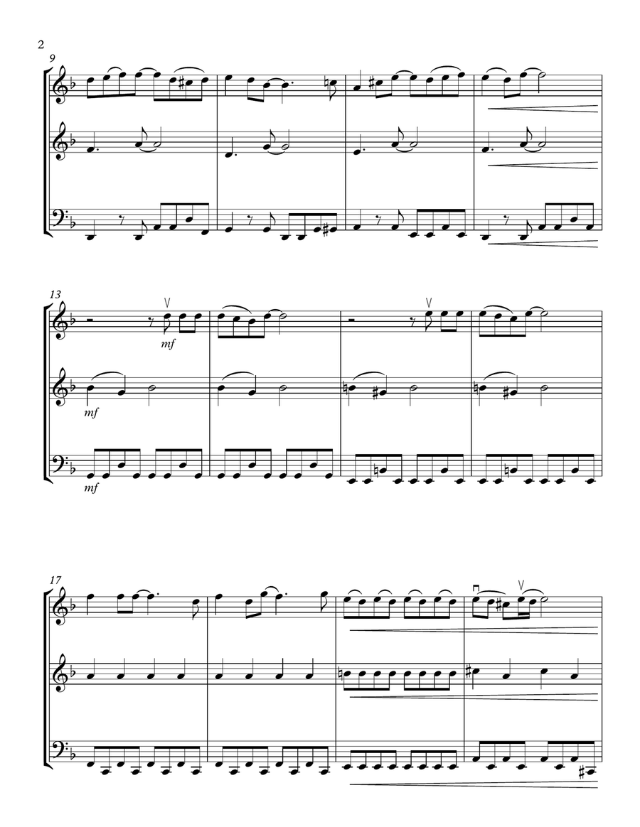 You Know I'm No Good String Trio scores gallery preview page 2