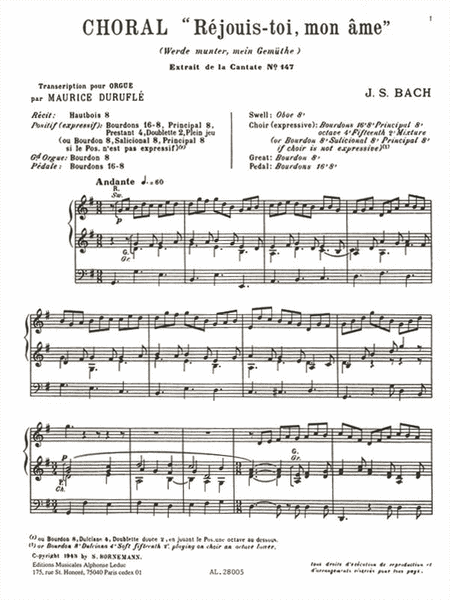 10. Choral, Extract From Cantata Bwv 147