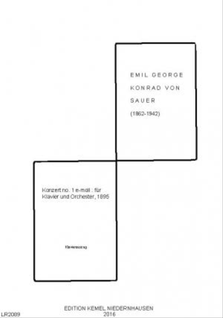 Konzert no. 1 e-moll Piano Accompaniment scores gallery preview page 1