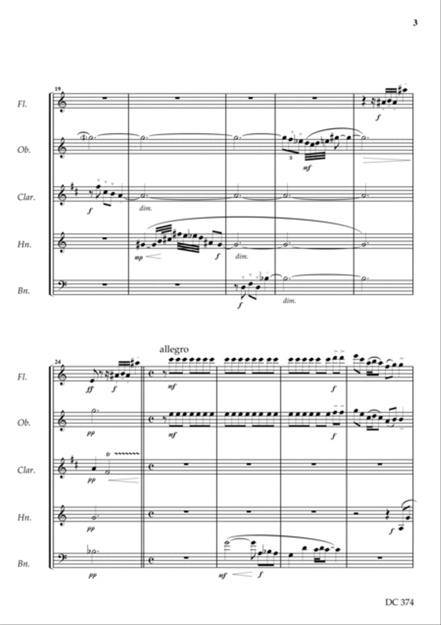 Wind Quintet Wind Quintet Woodwind Quintet scores gallery preview page 3