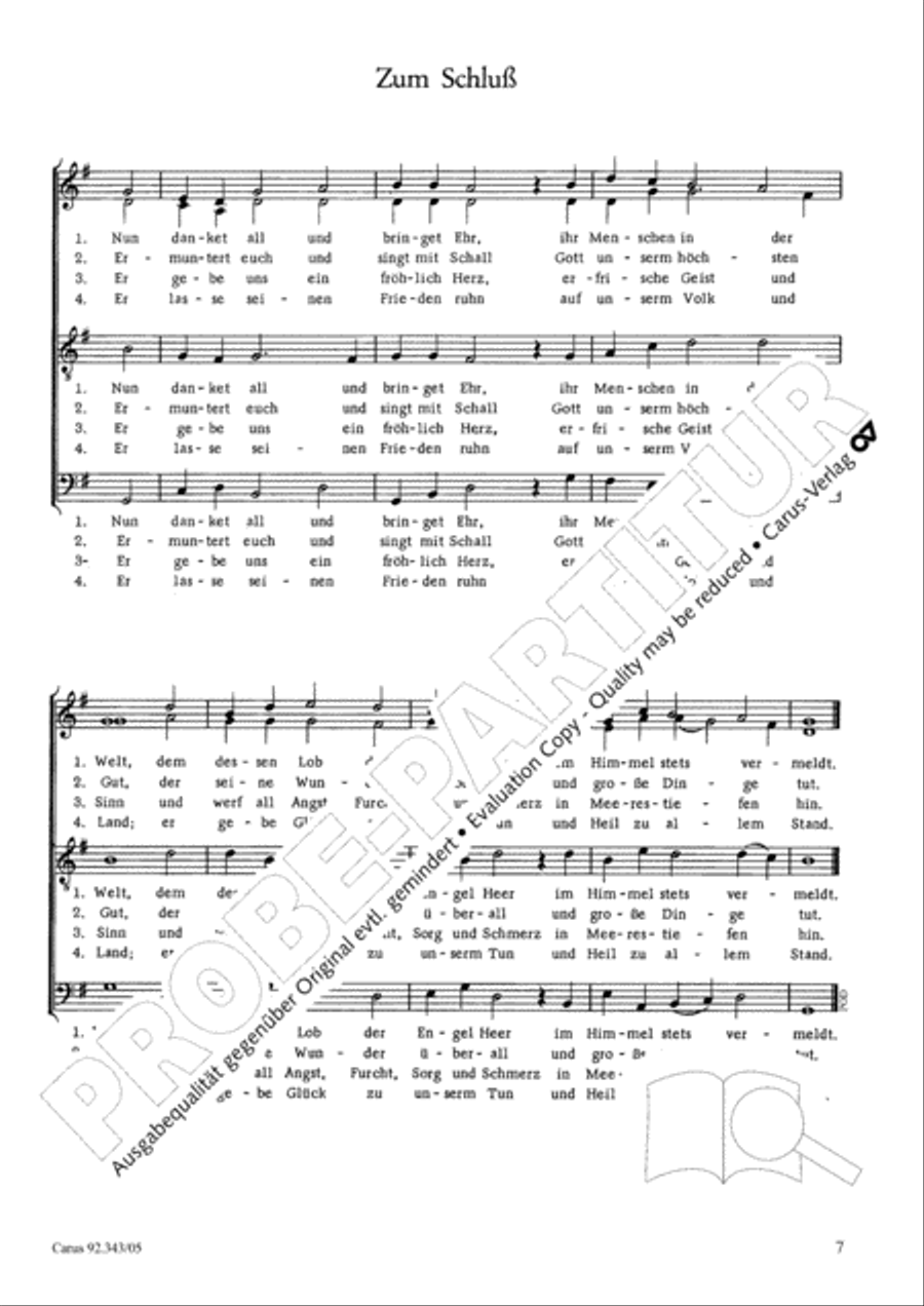Doppelbauer, Orgelsatze zum Deutschen Liedproprium Choir scores gallery preview page 8