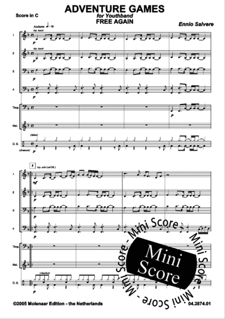 Free Again Free Again Brass Band scores gallery preview page 5