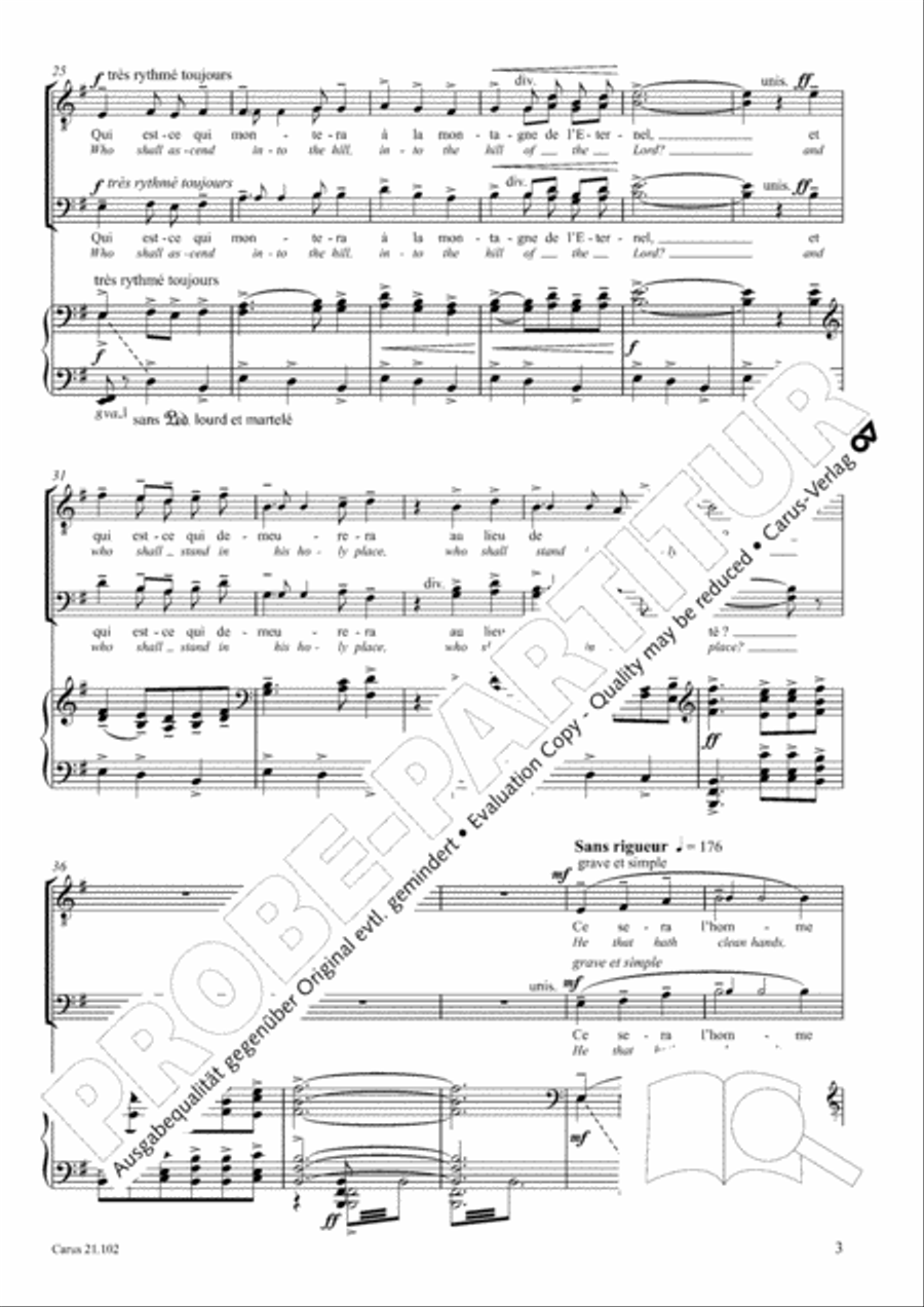 Psalm 24, LB 36 4-Part scores gallery preview page 8