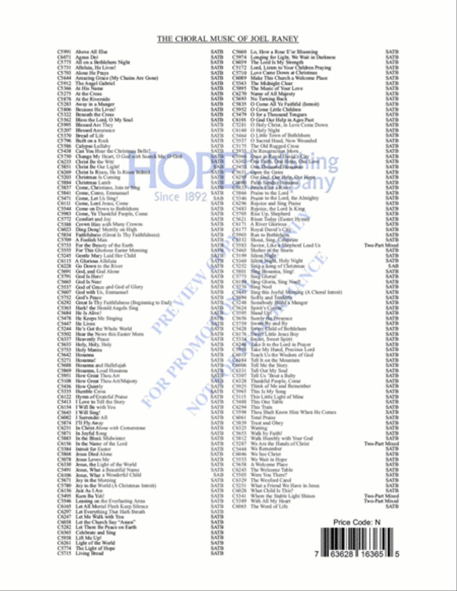 Celebrate and Sing 4-Part scores gallery preview page 17