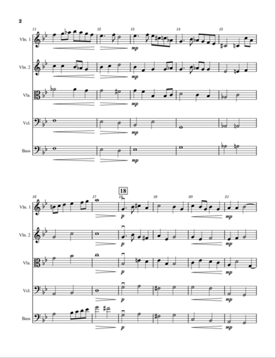 The Flower of Death String Orchestra scores gallery preview page 2