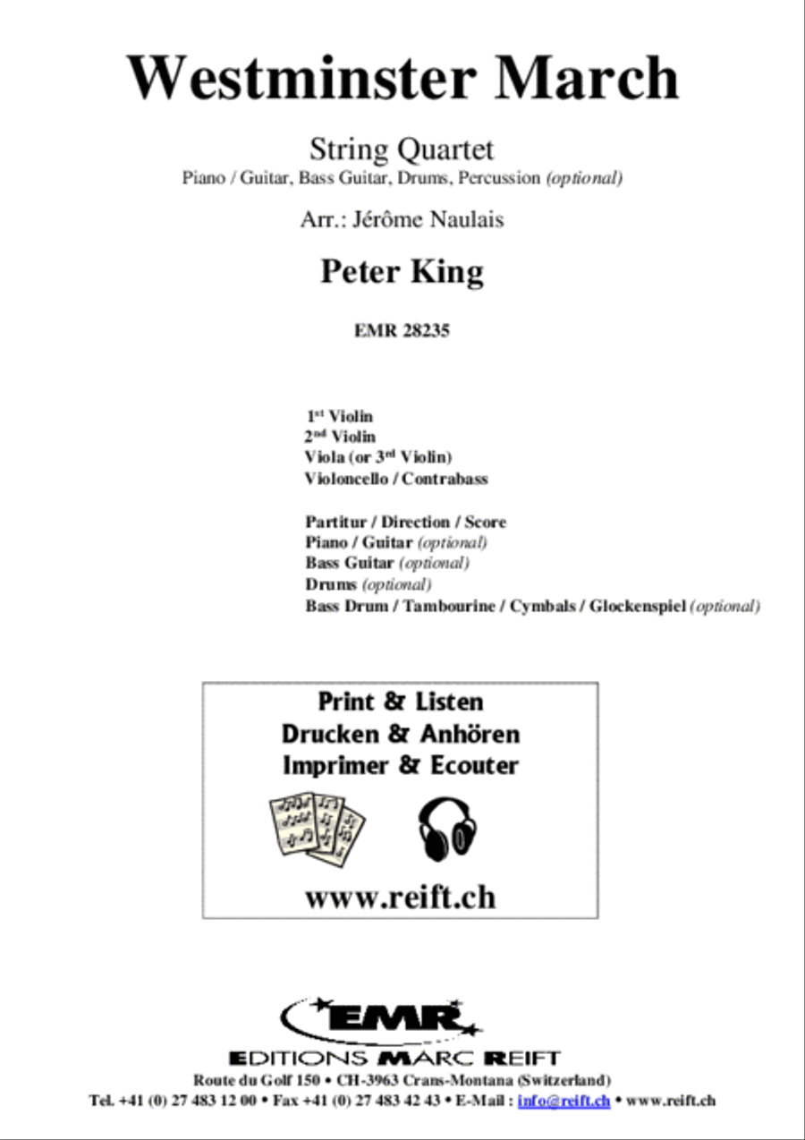 Westminster March Cello scores gallery preview page 2