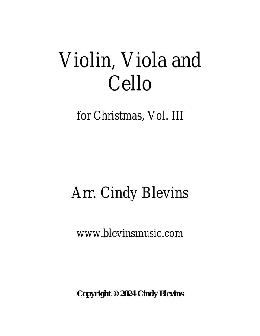 Violin, Viola and Cello for Christmas, Vol. III (12 Arrangements) String Trio scores gallery preview page 5
