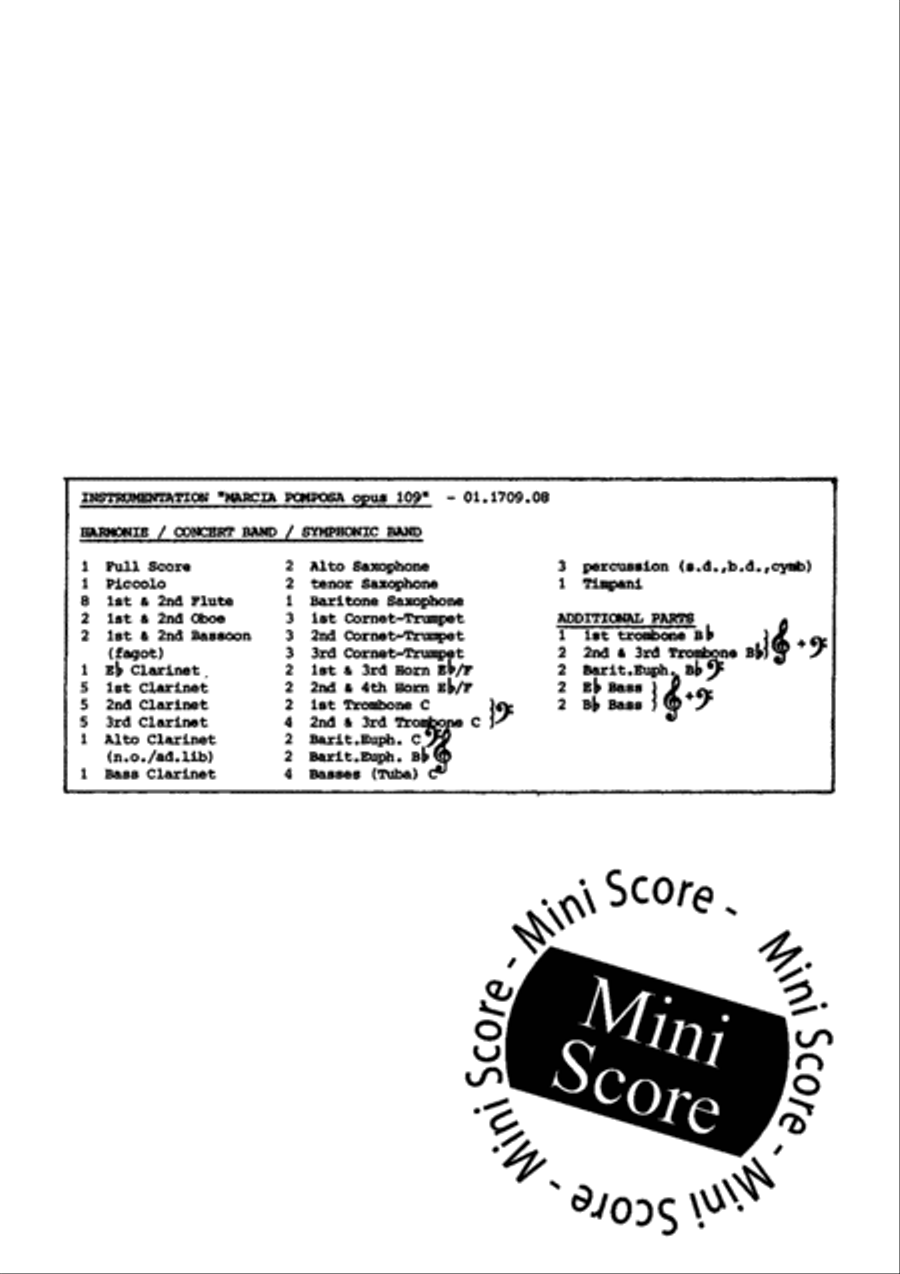 Marcia Pomposa Concert Band scores gallery preview page 4
