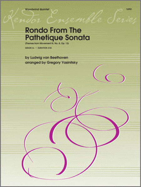 Rondo From The Pathetique Sonata (Themes From Movement III, No. 8, Op. 13)