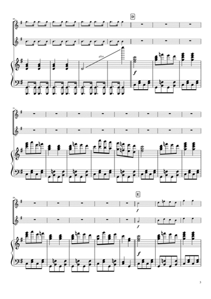 “Overture” from Orpheé aux Enfers Gdur, Piano Trio, Violin duet