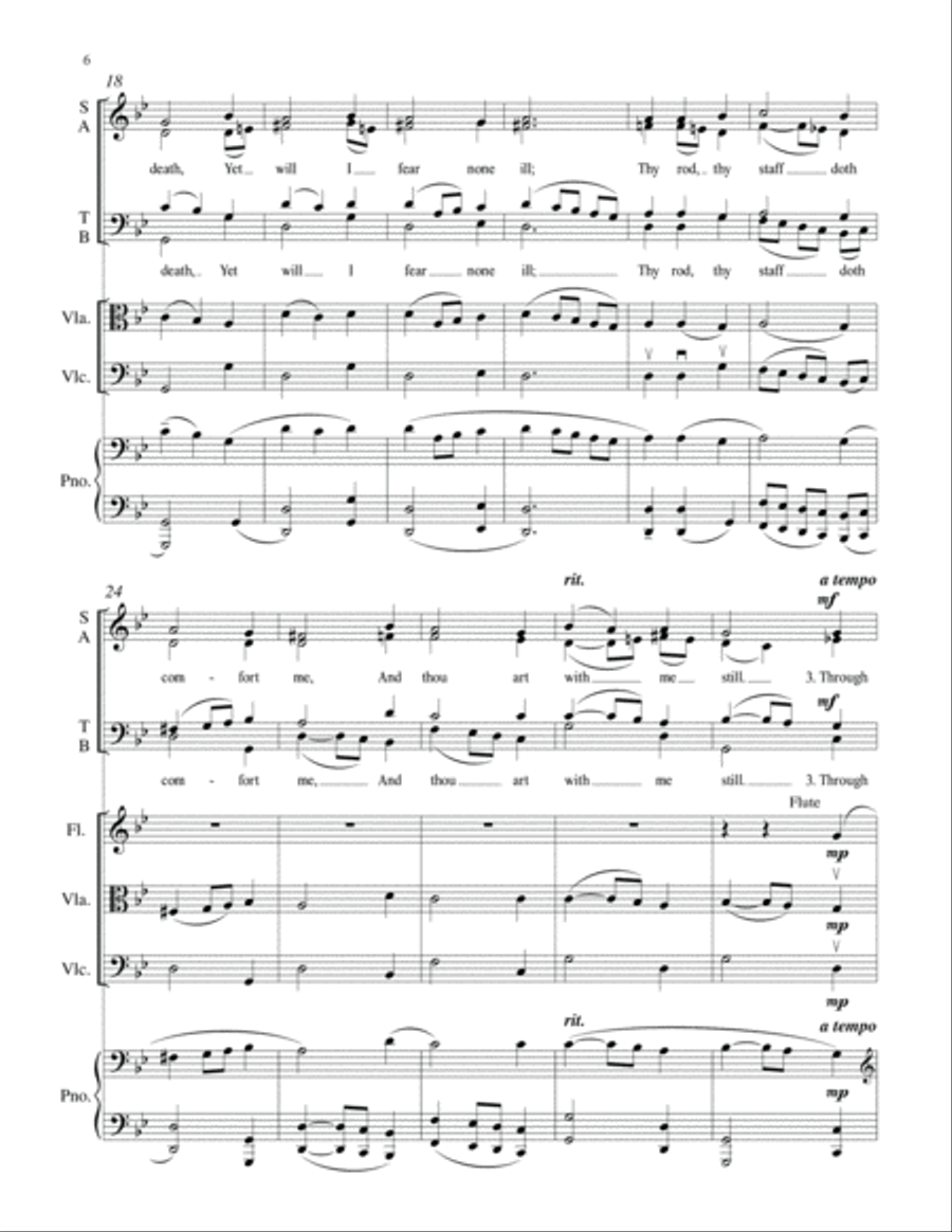 My Shepherd Is the Living Lord (Psalm 23): from Tenebrae (I-II) Choir scores gallery preview page 5