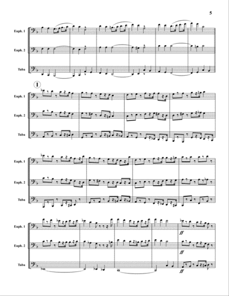Two Nachtstuck Two Nachtstuck Brass Trio scores gallery preview page 6