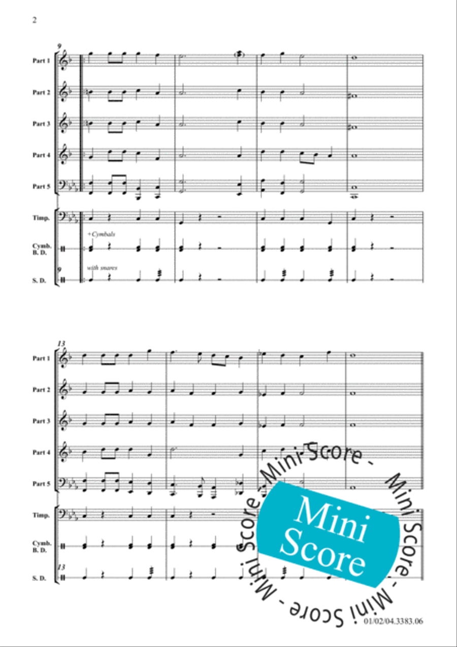 Suite 'Aus dem Lustgarten' Concert Band scores gallery preview page 6