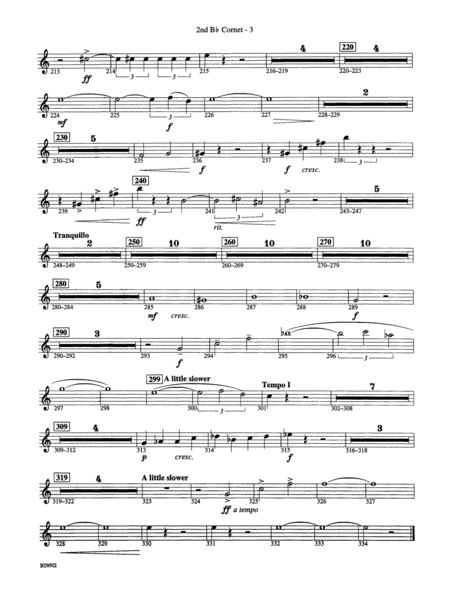 Symphony No. 3 for Band: 2nd B-flat Cornet