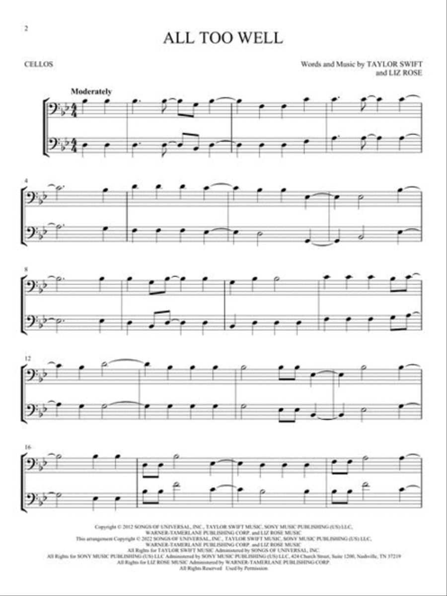 Chart Hits for Two String Duet scores gallery preview page 4