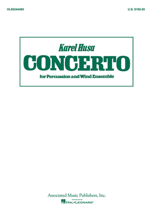 Book cover for Concerto for Percussion and Wind Ensemble