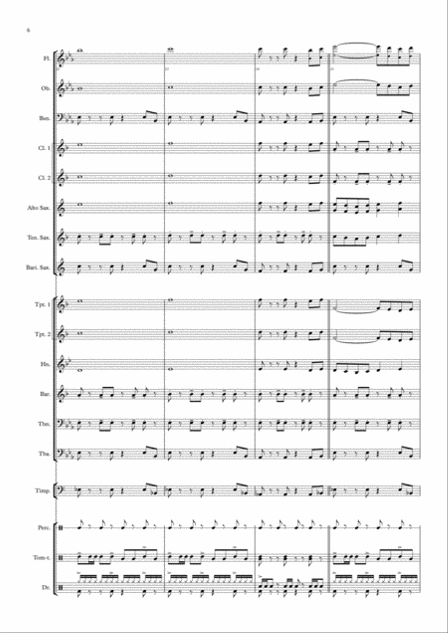 Opening Music Concert Band scores gallery preview page 6