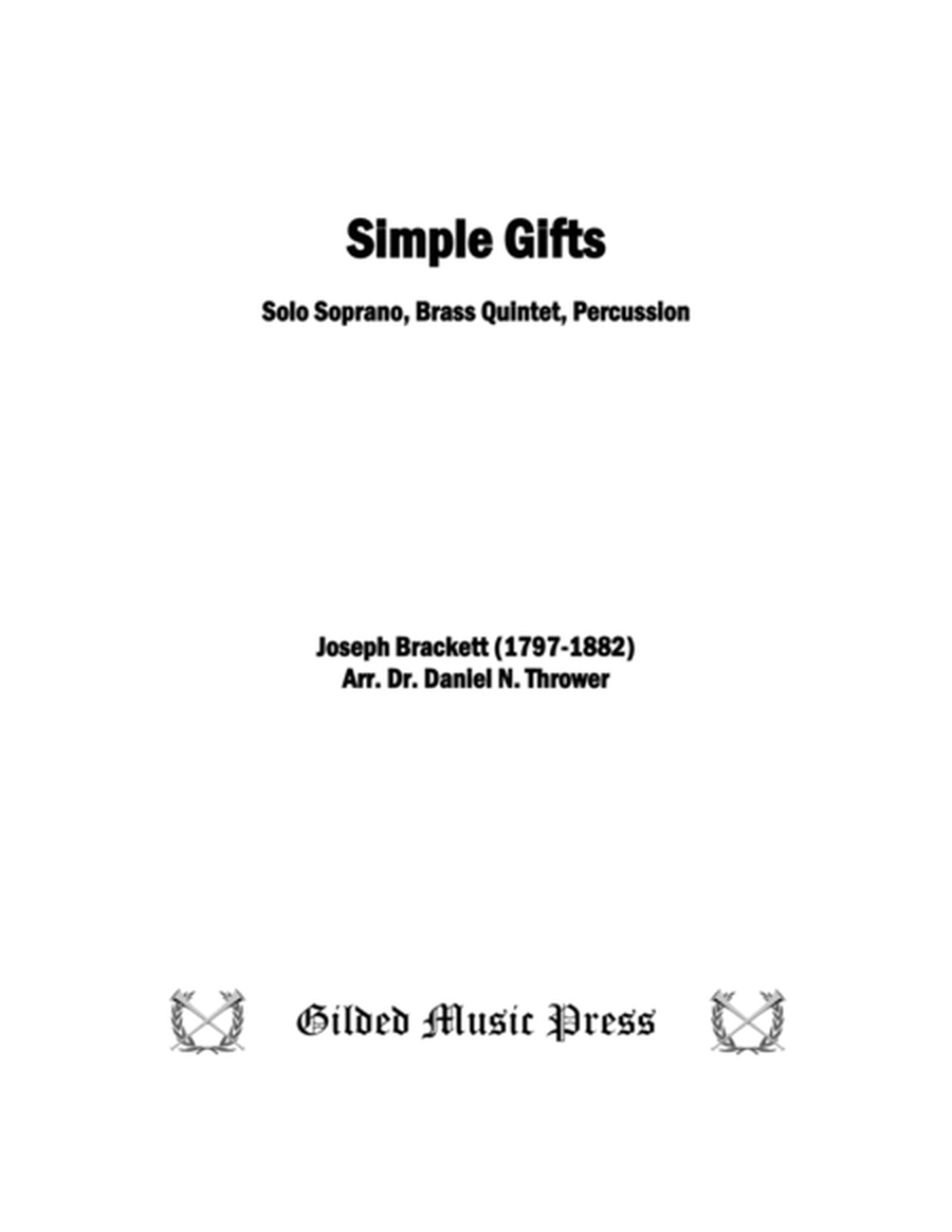 Simple Gifts (for Brass Quintet and Vocal Soloist) image number null