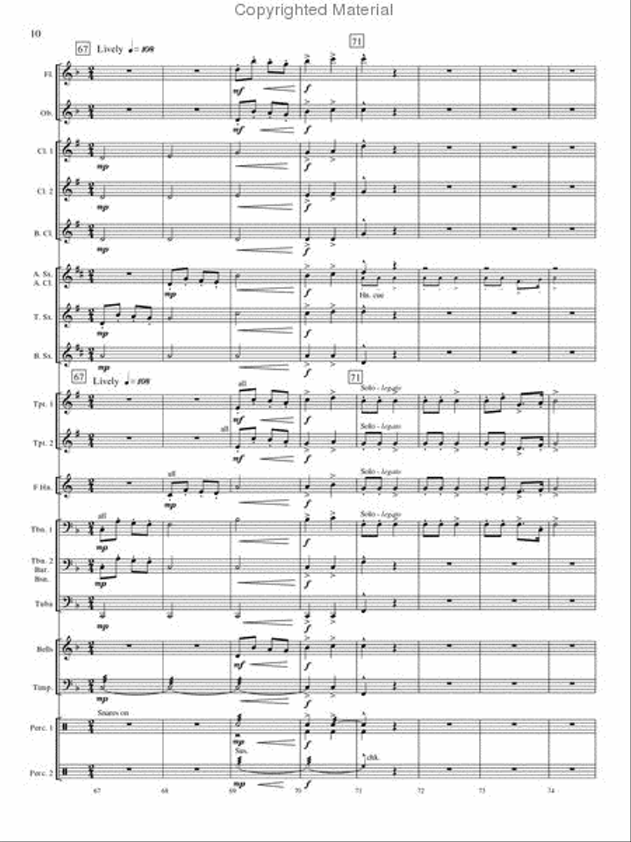 Christmas Bells and Brass Concert Band scores gallery preview page 10