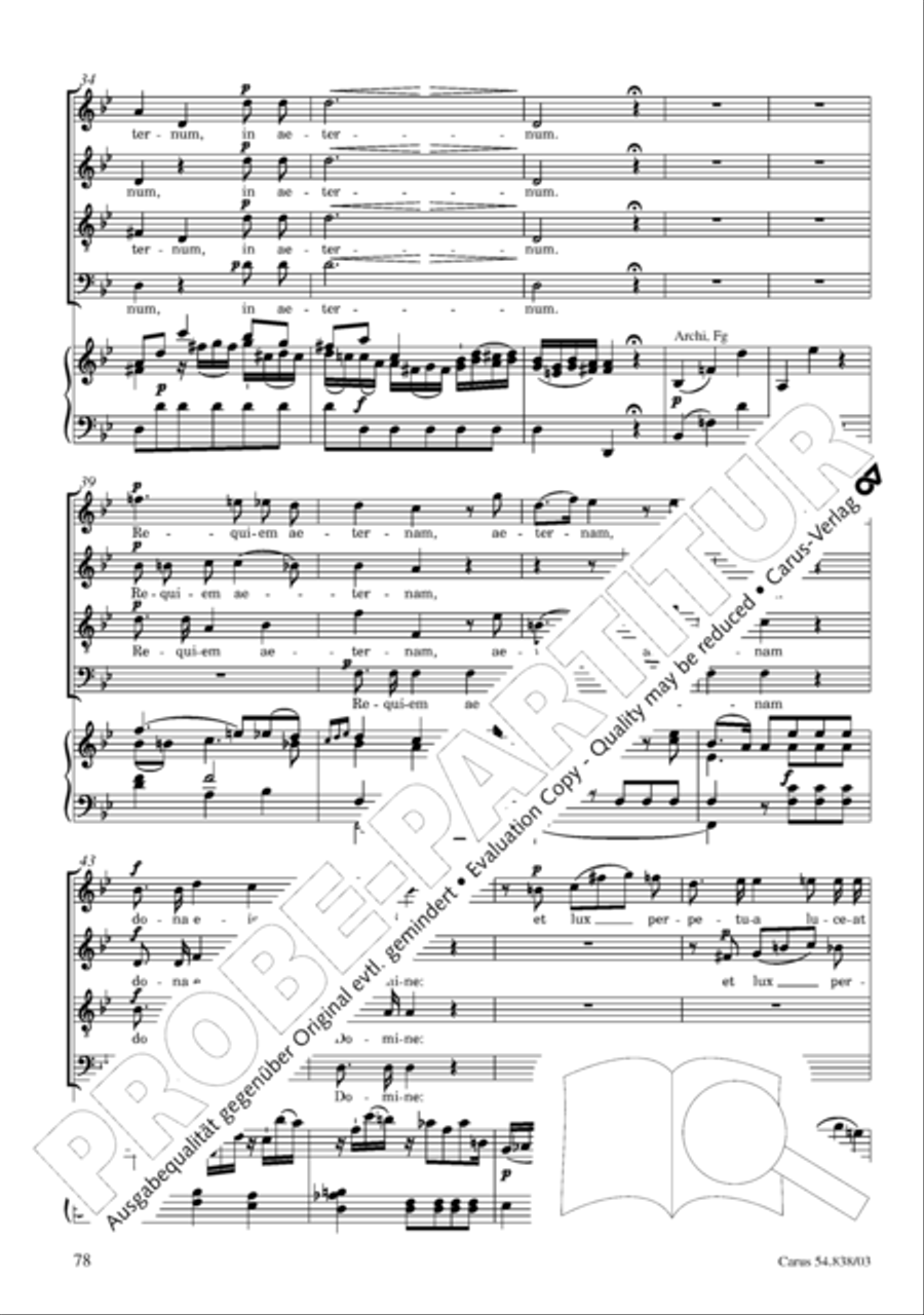Requiem in B 4-Part scores gallery preview page 83