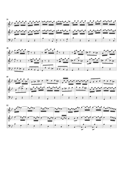 Organ trio in F major (Breitkopf edition no.33) (arrangement for 3 recorders)