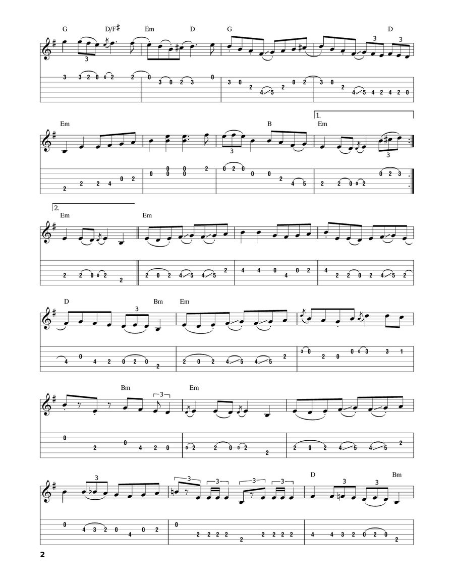 King Of The Fairies King Of The Fairies Guitar Tablature scores gallery preview page 2