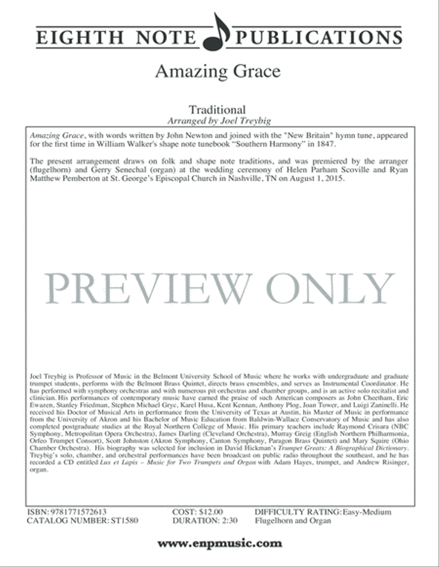 Amazing Grace Small Ensemble scores gallery preview page 2