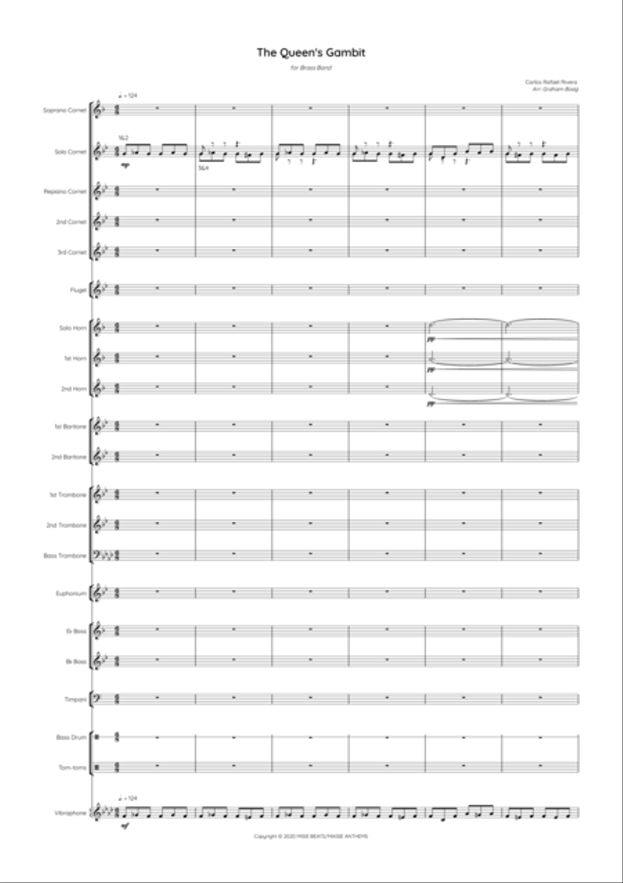 The Queen's Gambit Brass Band scores gallery preview page 3