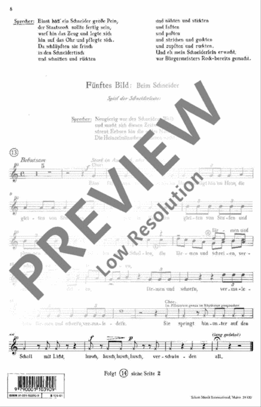 Die Heinzelmännchen Children's Choir scores gallery preview page 9