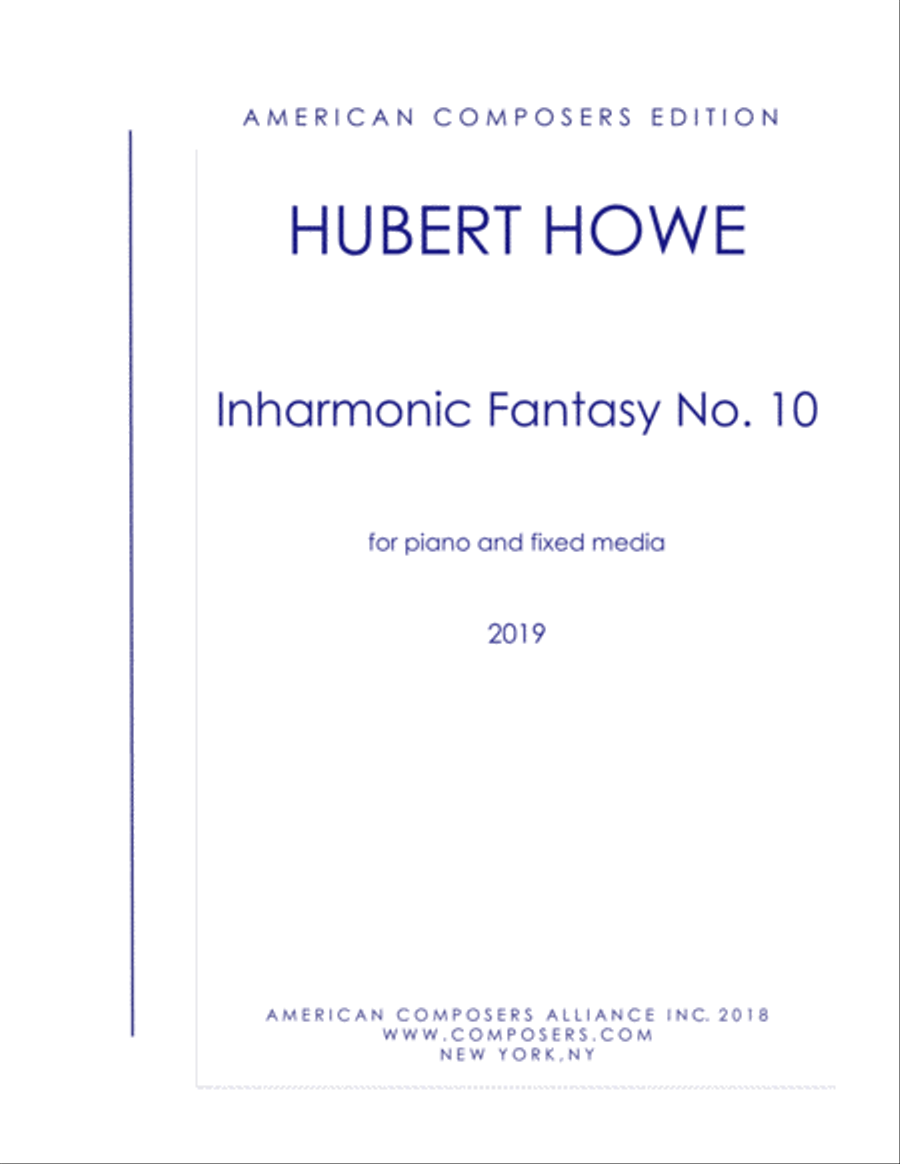[Howe] Inharmonic Fantasy No. 10 Piano Solo scores gallery preview page 1