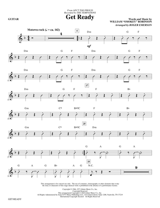 Get Ready (from Ain't Too Proud) (arr. Roger Emerson) - Guitar