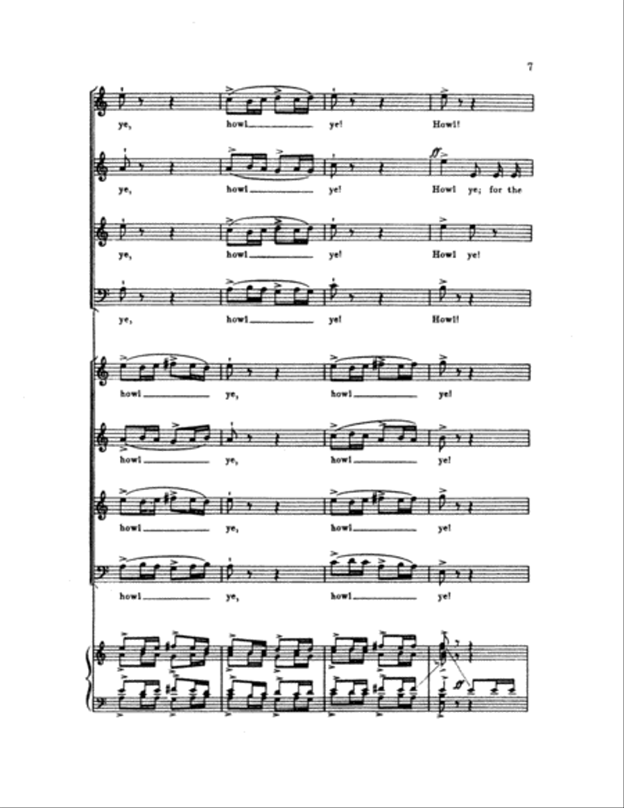 Howl ye 4-Part scores gallery preview page 6