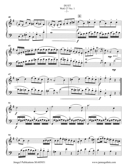 Beethoven: Duet WoO 27 No. 1 for English Horn & Cello image number null