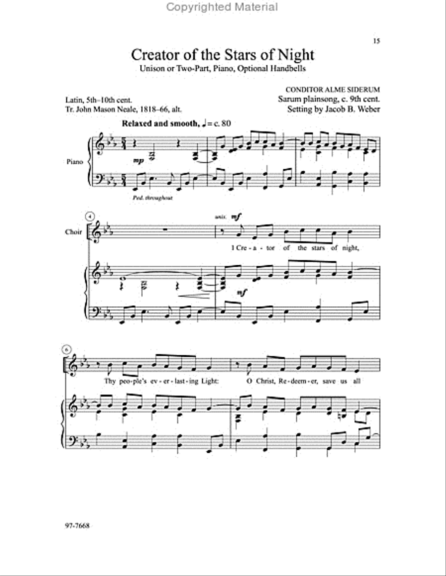 The Concordia Children's Choir Book: Six Settings for the Church Year Children's Choir scores gallery preview page 4
