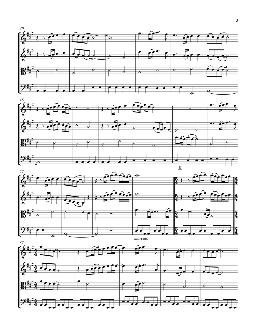 Chiquitita String Quartet scores gallery preview page 3