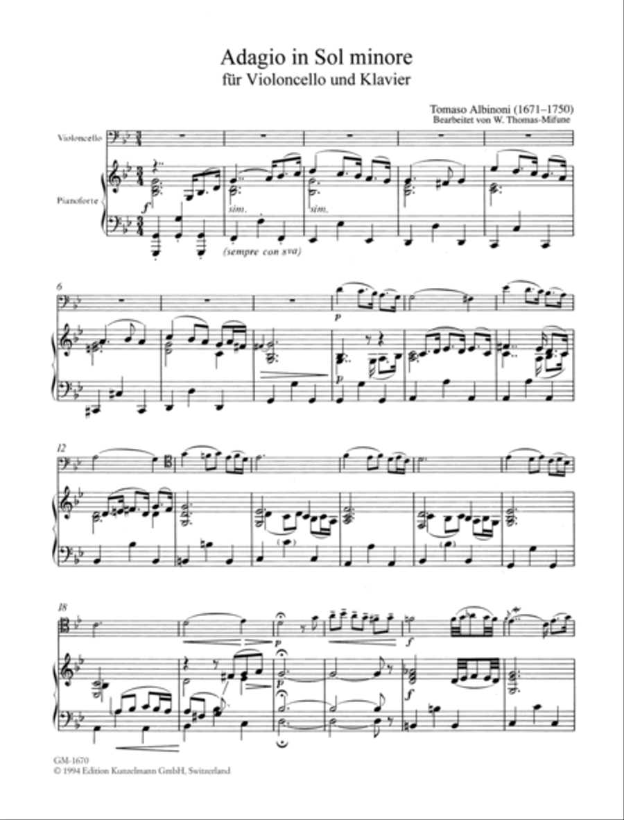 Adagio Piano Accompaniment scores gallery preview page 2