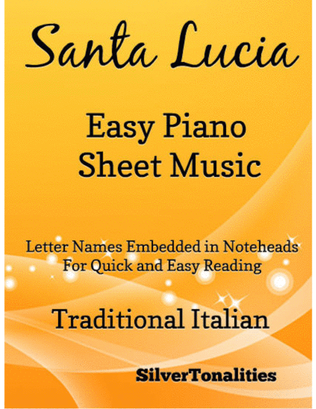 Book cover for Santa Lucia Easy Piano Sheet Music