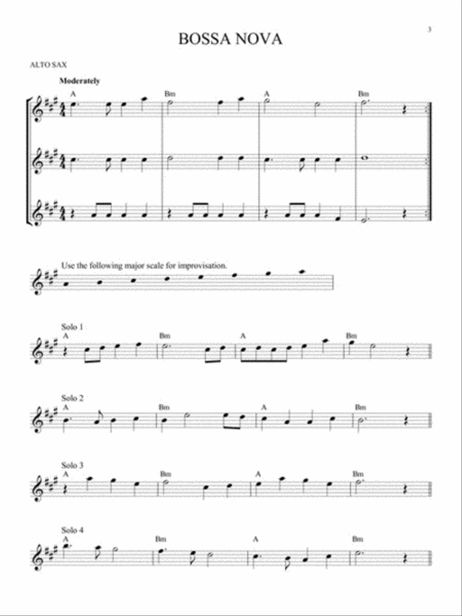 Easy Improvisation Alto Saxophone scores gallery preview page 3