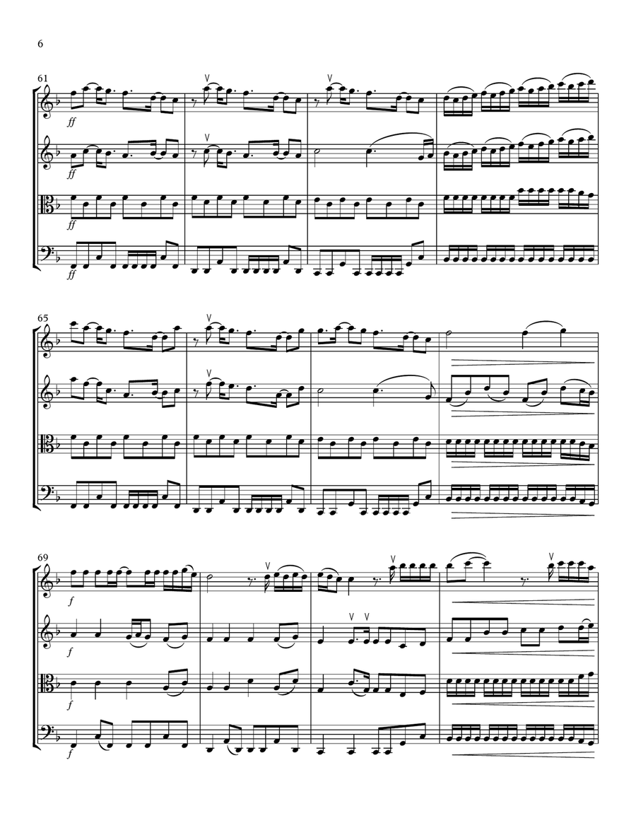 Sign Of The Times String Quartet scores gallery preview page 6