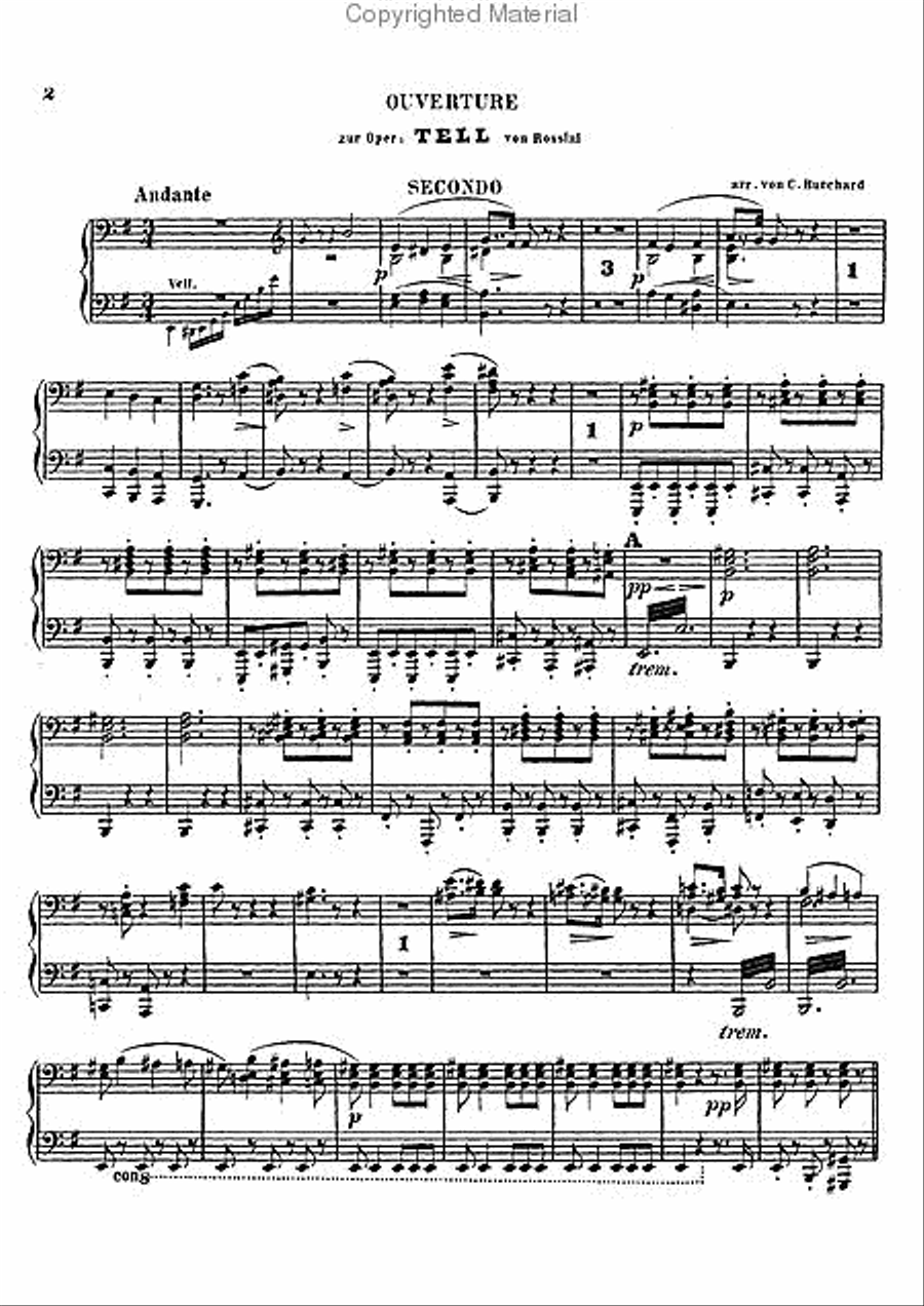 Overture to William Tell Violin scores gallery preview page 2