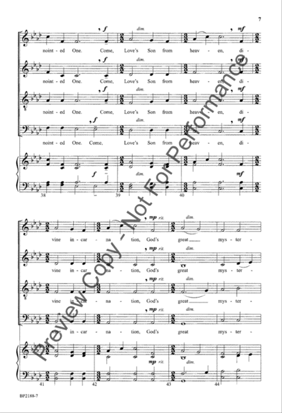 God of the Watching Ones God of the Watching Ones 4-Part scores gallery preview page 8