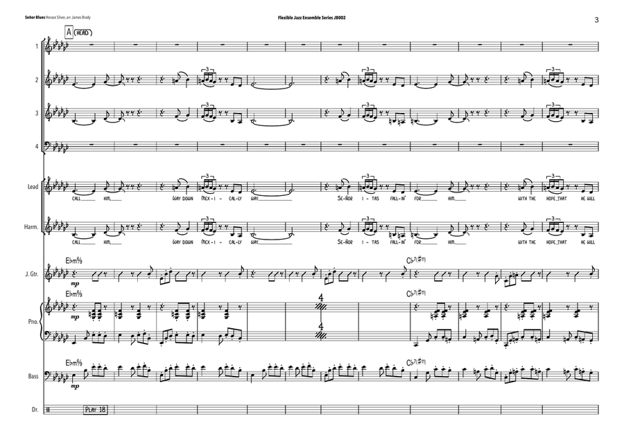 Senor Blues Jazz Ensemble scores gallery preview page 3