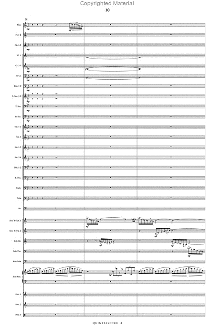Quintessence II Concert Band scores gallery preview page 11